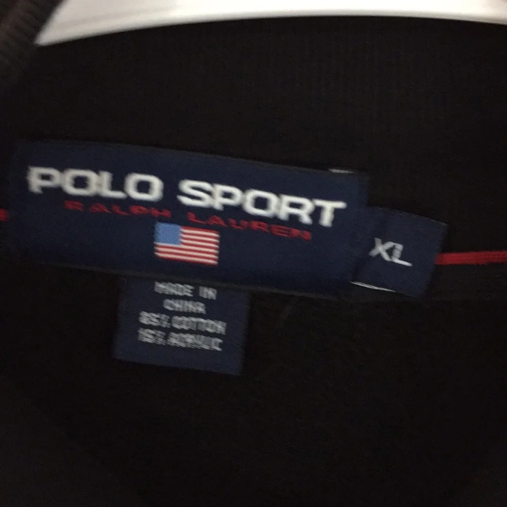 Polo Sport Ralph Lauren Black Full Zip Jacket Size XL